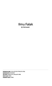 Ilmu Falak - Repositori UIN Alauddin Makassar